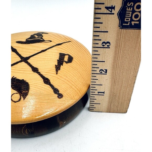 Set of 2 Different Harry Potter Wooden Wood Trinket Boxes with Lids Wood Box - Picture 8 of 9